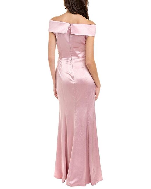 Black by Bariano Pink Yvonne Gown