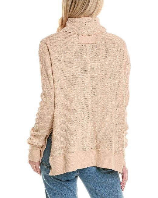 Free People Natural Tommy Turtleneck Pullover