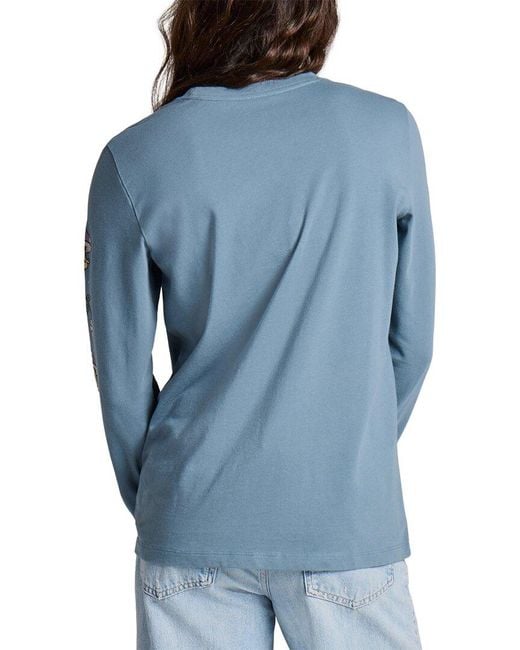 Life Is Good. Blue Long Sleeve Crusher T-Shirt