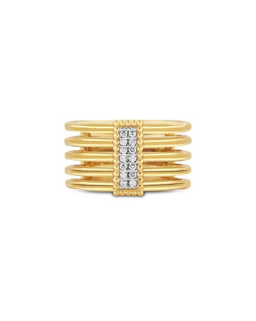 Reiss Metallic 14K 0.08 Ct. Tw. Diamond Ring