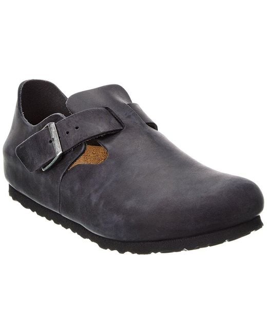 Birkenstock Black London Oiled Leather Clog