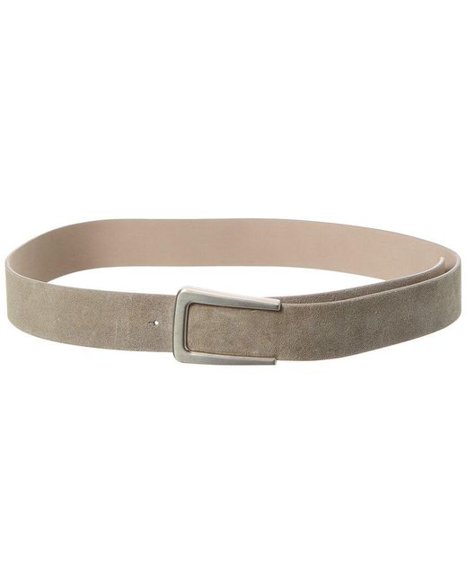 Brunello Cucinelli Natural Suede Belt