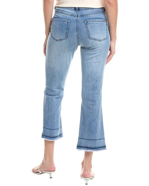 Joseph Ribkoff Blue Flare Crop Jean