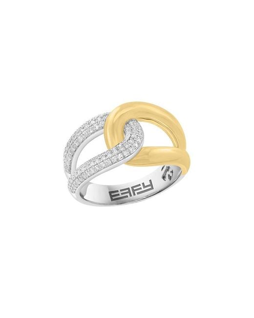 Effy Fine Jewelry Metallic Over 0.37 Ct. Tw. Diamond Ring