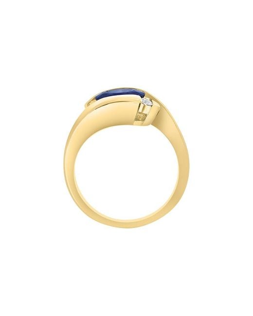 Effy Fine Jewelry Blue 14K 1.47 Ct. Tw. Diamond & Sapphire Ring