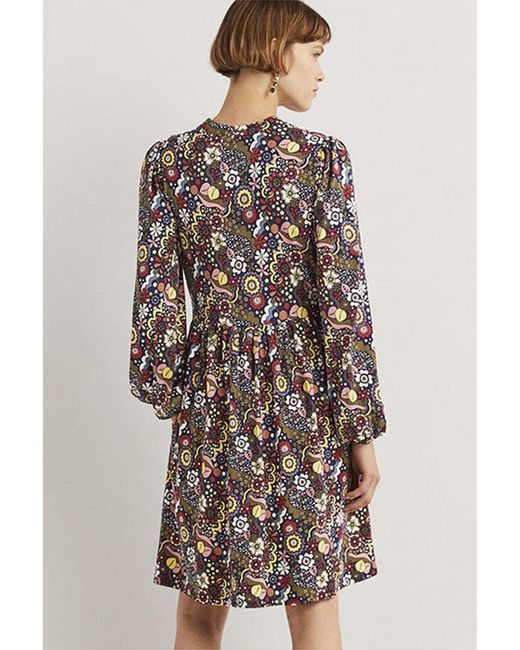 Boden Multicolor Button-through Jersey Dress
