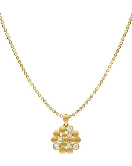 Lab Grown Diamonds Metallic 14K 0.36 Ct. Tw. Lab-Grown Diamond Necklace