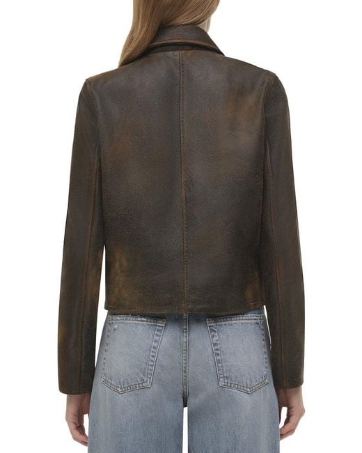 Jonathan Simkhai Black Sage Leather Jacket