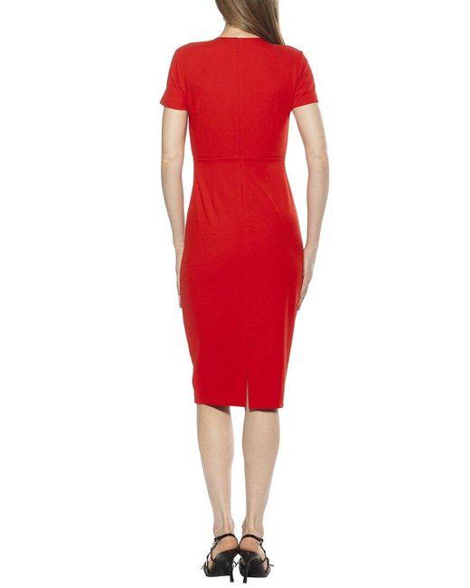 Alexia Admor Red Quinn Sheath Dress