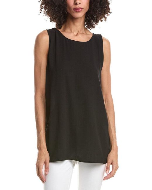 Eileen Fisher Black Silk Tunic
