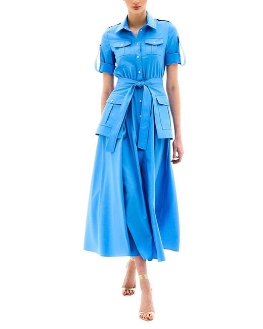 BGL Blue Midi Dress