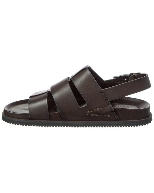 Allen Edmonds Brown Damien Leather Sandal for men
