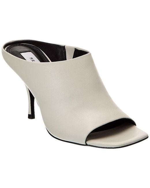 Reiss White Finley Magda Leather Mule