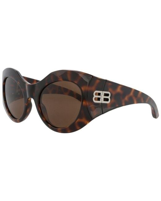 Balenciaga Brown 56Mm Sunglasses
