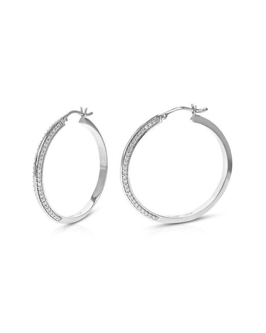 Amairah Metallic 14K 0.75 Ct. Tw. Lab-Grown Diamond Hoops