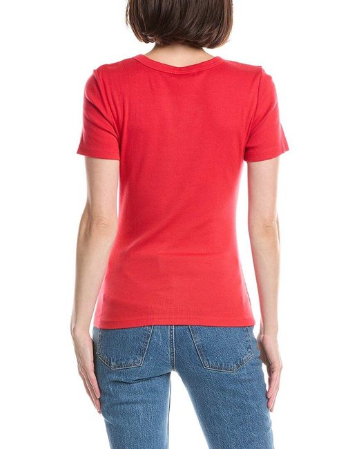 Michael Stars Red Rico Crewneck T-Shirt