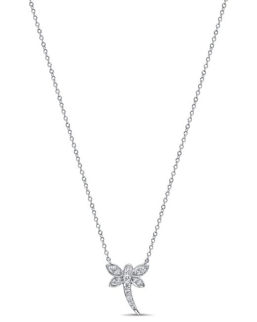 Sabrina Designs Metallic 14K 0.13 Ct. Tw. Diamond Dragonfly Necklace