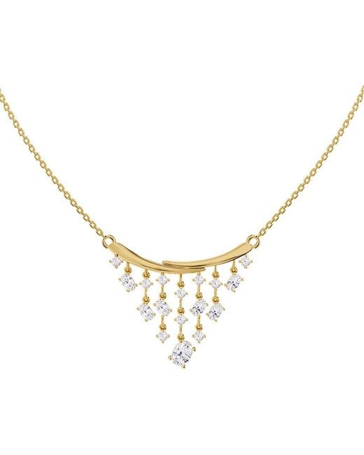Lab Grown Diamonds Metallic 14K 2.60 Ct. Tw. Lab-Grown Diamond Pendant Necklace