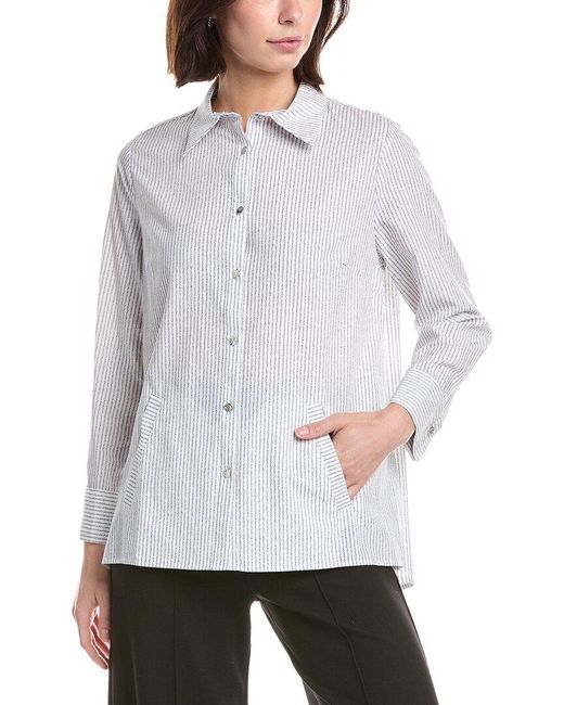 Lemon Grass Gray Button Down Shirt