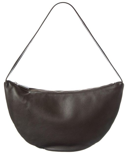 The Row Brown Leather Shoulder Bag