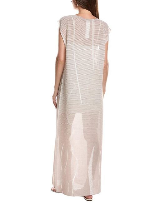 Lafayette 148 New York Pink Printed Plisse Dress