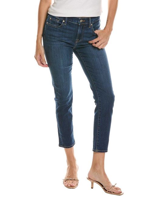 7 For All Mankind Blue Roxanne Ankle Opal Slim Jean