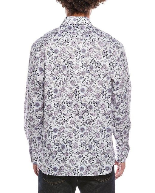 Eterna Gray Twill Shirt for men