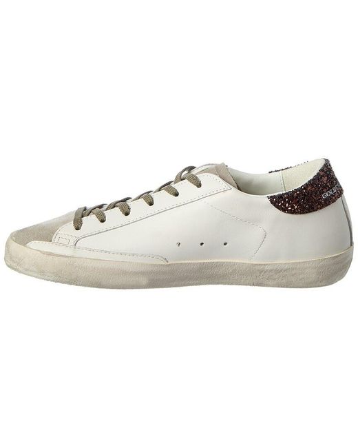 Golden Goose Deluxe Brand Metallic Superstar Leather & Suede Sneaker