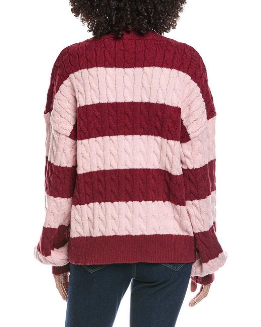 Madison Miles Red Knit Sweater