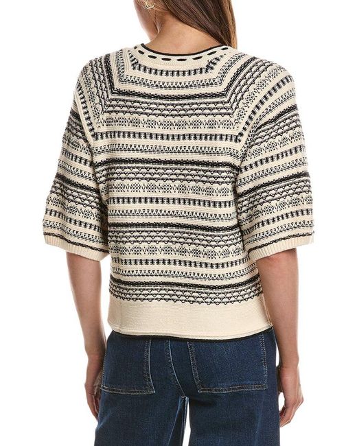 Ichi Gray Ihchany Sweater Top
