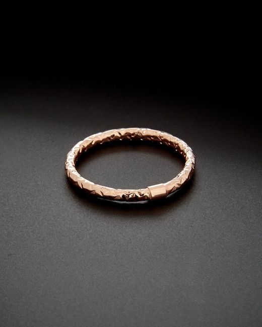 Italian Gold Black 14k Italian Rose Gold Ring