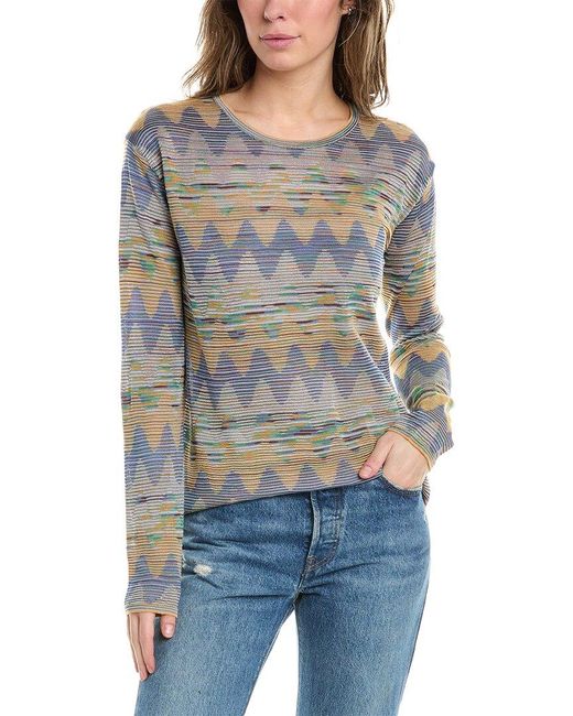 M Missoni Gray Wool-blend Sweater