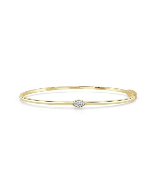 Sabrina Designs White 14K 0.21 Ct. Tw. Diamond Bangle Bracelet