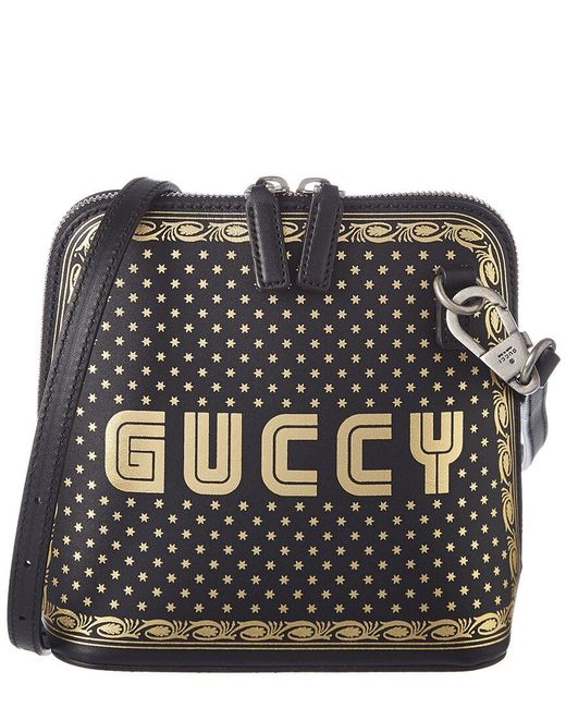 Gucci Black Guccy Mini Leather Shoulder Bag
