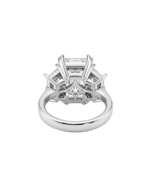 Lab Grown Diamonds White 14K 10.00 Ct. Tw. Lab-Grown Diamond 3 Stone Engagement Ring
