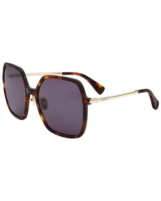 Max Mara Brown 59Mm Sunglasses