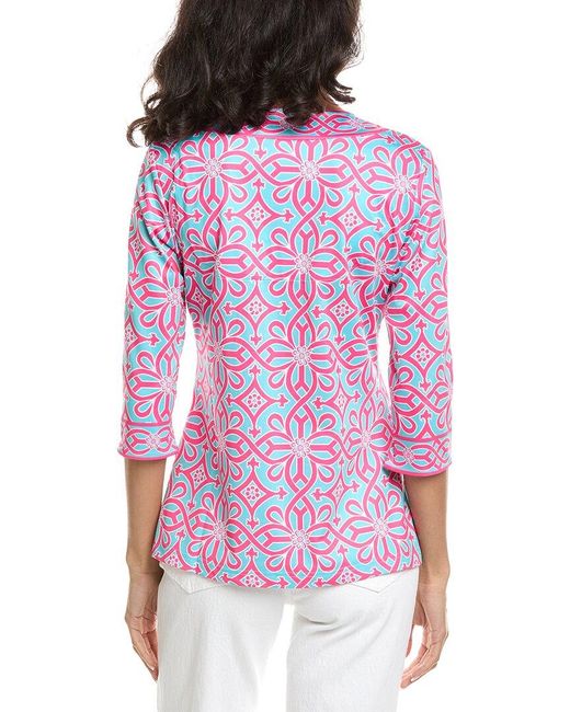 Gretchen Scott Purple Jersey Piazza Top