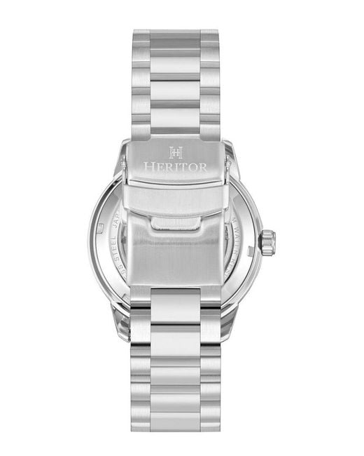 Heritor Gray Bexley Watch for men