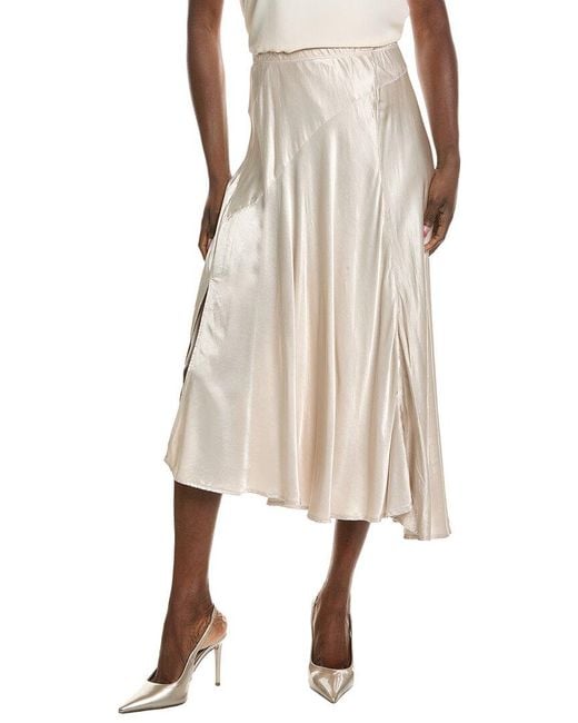 Michael Stars Natural Desi Asymmetrical Midi Skirt