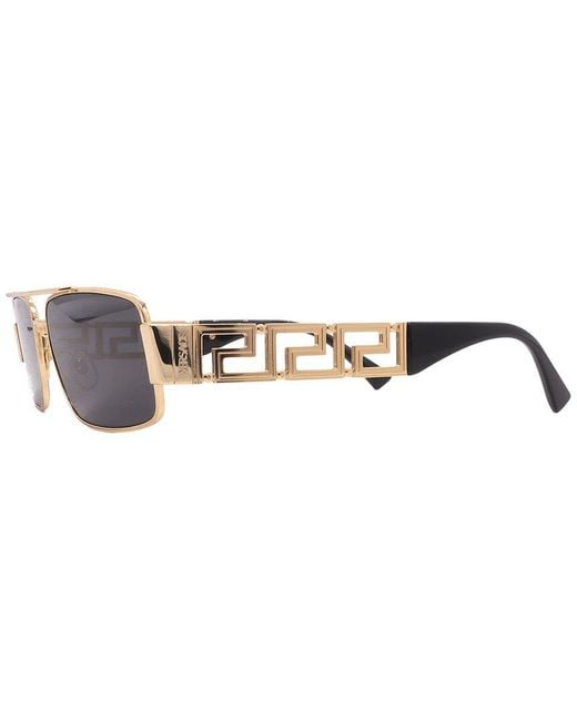 Versace Blue 60Mm Sunglasses for men