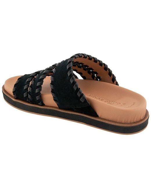 Gentle Souls Black Niles Suede Sandal