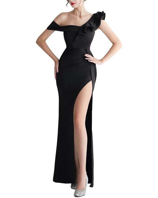 KALINNU Black Maxi Dress