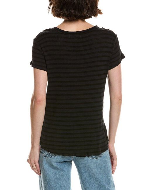 Bella Dahl Black V-Neck T-Shirt