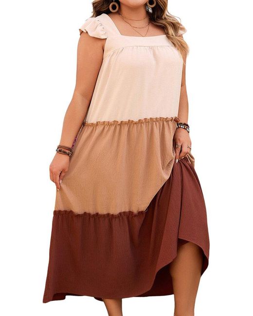 ROMANISSA Brown Dress