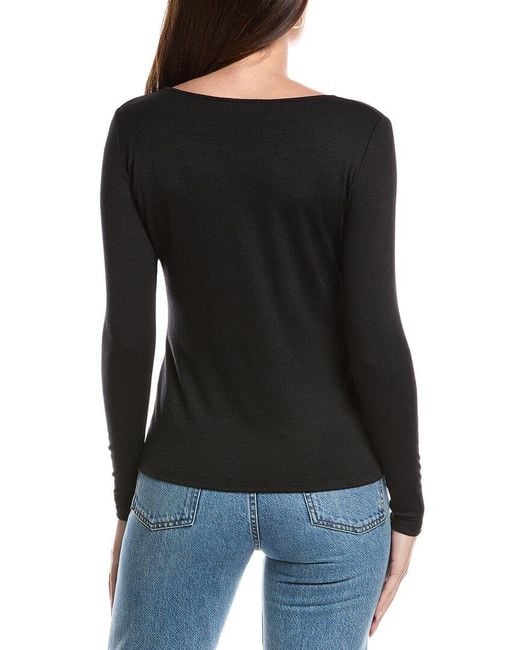 Lafayette 148 New York Black Gilbert Wool-Blend Sweater