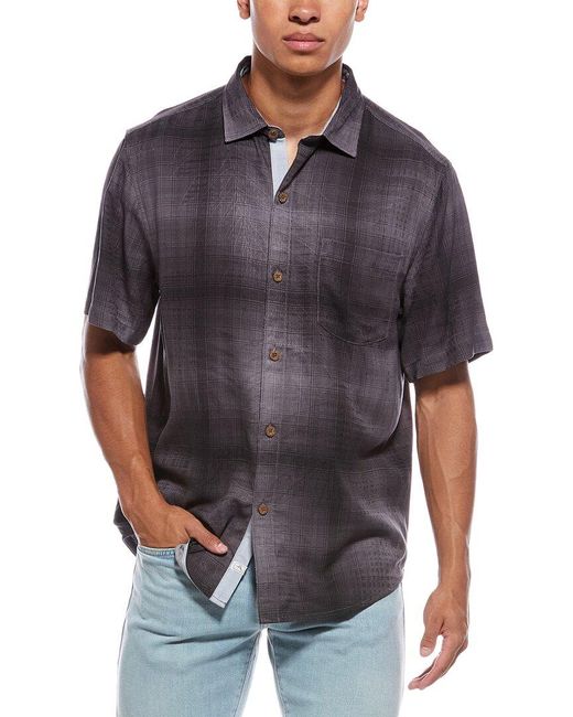 Tommy Bahama Gray Madera Ombre Shirt for men