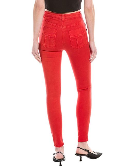 Elisabetta Franchi Red Skinny Jean