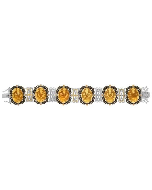 Phillip Gavriel Metallic 18K Over 1.20 Ct. Tw. Diamond & Gemstone Bracelet