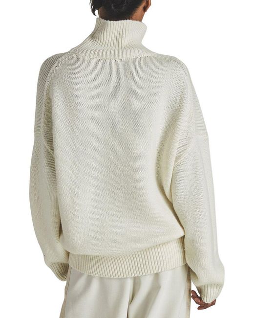Reiss Gray Brook Funnel Neck Wool & Cashmere-Blend Sweater