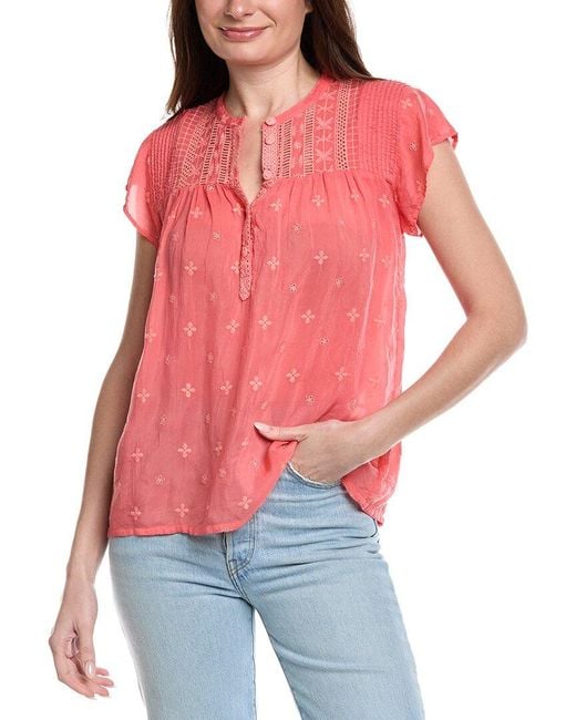 Johnny Was Red Tunara Blouse